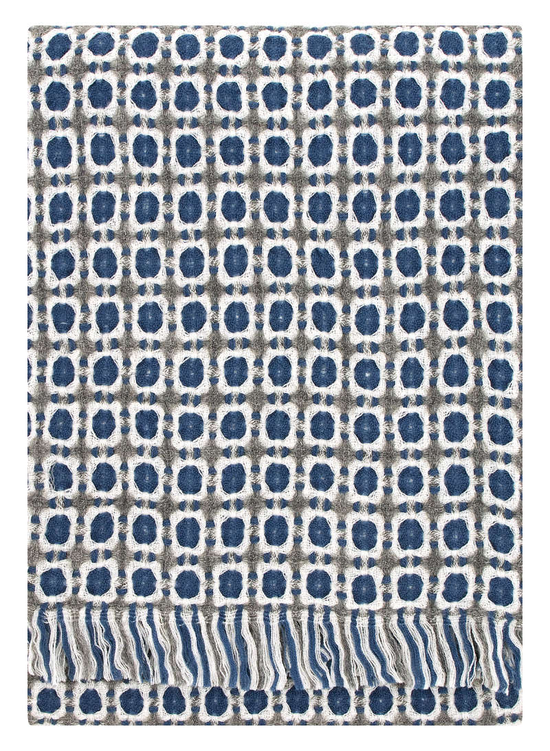 Lapuan wollen deken blauw/grijs - Nordic