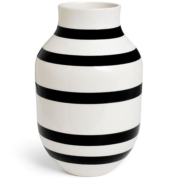 Kähler Design Vase Omaggio Black 31cm