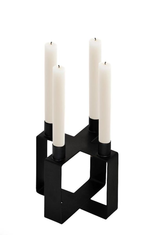 Novoform - Kandelaar X Frame met kaarsen